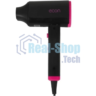 Фен ECON ECO-BH204D черный/розовый, 2000 Вт