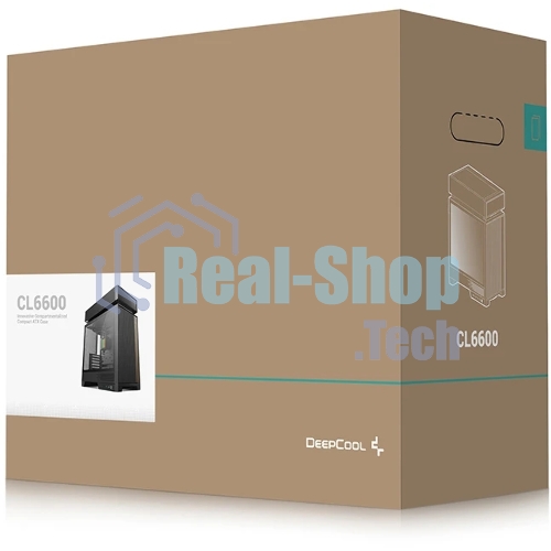 Корпус DeepCool CL6600, Midi-Tower, чёрный, 5 x 120 мм
