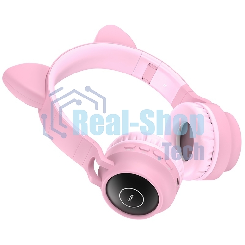 Беспроводные/проводные наушники Hoco W27 серый, накладные, Bluetooth + проводной, 