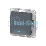 Механизм выключателя 1-кл. СП AtlasDesign 10А IP20 (сх. 1а) 10AX с подсветкой грифель