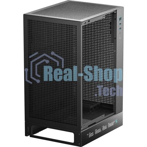 Компьютерный корпус Deepcool CH170 DIGITAL черный без БП mini-ITX 1x120мм 1xUSB 2.0 1xUSB 3.0 audio bott PSU