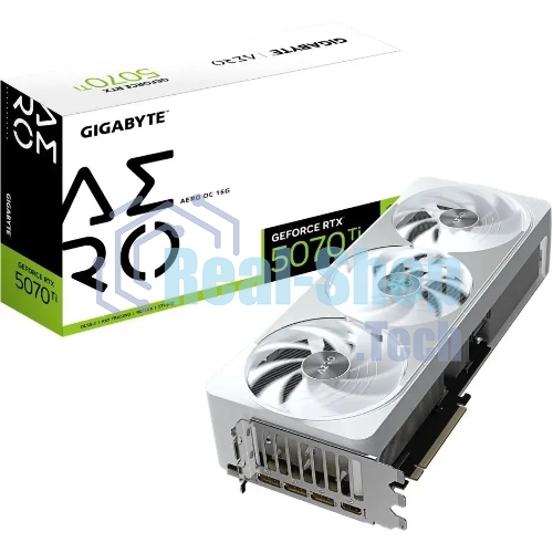 Видеокарта Gigabyte GV-N507TAERO OC-16GD 1.0 NV RTX 5070TI 16Gb 256bit GDDR7 2805/28000/HDMIx1/