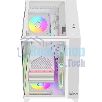 Компьютерный корпус AeroCool/Formula Crystal Z9ML Floe белый без БП mATX 4x120мм 2xUSB 3.0 1xUSB3.1 audio bott PSU