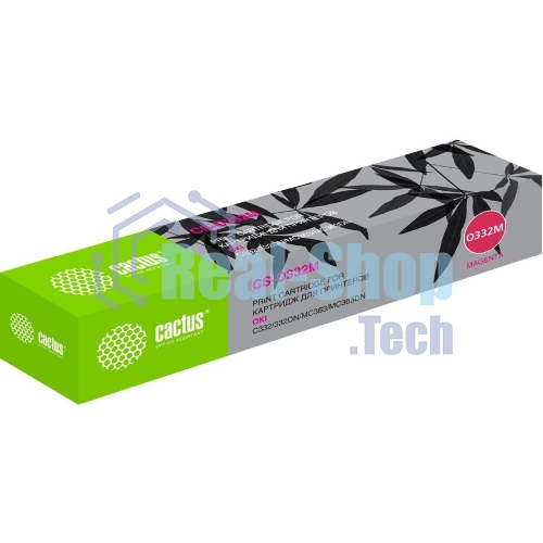 Картридж лазерный Cactus CS-O332M (46508734) пурпурный (3000 стр.) для Oki C332/MC363