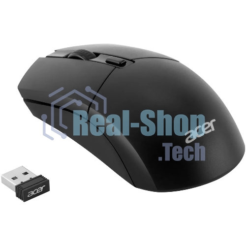 Комплект клавиатура+мышь Acer OKR120 беспроводной, USB, 1600 DPI, чёрный
