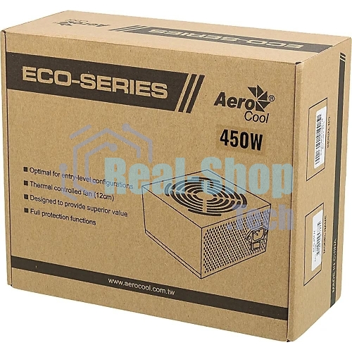Блок питания Aerocool/Formula ECO-450W, 450Вт, 120мм, серебро
