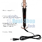 Щипцы для завивки волос Atlanta ATH-6645 коричневый, 28 мм, 200 °C, 1 режим