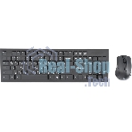 Комплект клавиатура+мышь Oklick 250M беспроводной, USB, 1000 DPI, чёрный