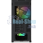Корпус SAMA Z60, Midi-Tower, чёрный, 4 x 140 мм