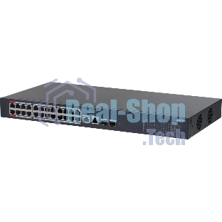 Коммутатор Dahua DH-CS4228-24GT-375, 24×1 Гбит/с + 2×1 Гбит/с Combo + 2×1 Гбит/с SFP, управляемый
