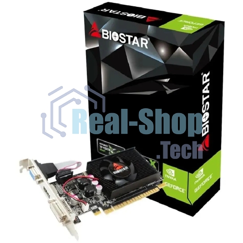 Видеокарта Biostar PCI-E G210-1Gb D3 LP NVIDIA GeForce 210 1Gb 64bit DDR3 589/1333 DVIx1 HDMIx1 CRTx1 Ret low profile