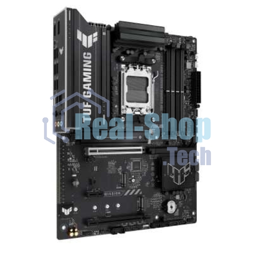 Материнская плата ASUS TUF GAMING B650-E WIFI, AM5, AMD B650, 4xDDR5, 4xSATA, 3xM.2, 1xPCIe 4.0 x16, 1xPCIe 4.0 x16, 1xPCIe x1, 1xDP, 1xHDMI, 1x2.5Gb LAN, Wi-Fi 6E, Bluetooth 5.3, 2xUSB-C (1x10Gbps, 1x20Gbps), 3xUSB-A 5Gbps, 2xUSB-A 10Gbps, 3xUSB-A 2.0, 5x3.5 мм, 7.1, ATX