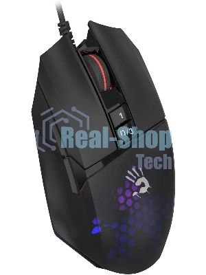 Мышь проводная A4Tech Bloody W65 Max Mini черный, 12000 dpi, USB, кнопки - 9