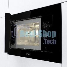 Встраиваемая микроволновая печь Gorenje BM201EG1BG черный, 20 л, 800 Вт, переключатели - поворотный механизм