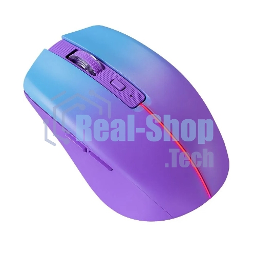 Мышь беспроводная Defender Mystery MM-301 фиолетовый, 1600 dpi, радиоканал, Bluetooth, USB, кнопки - 6