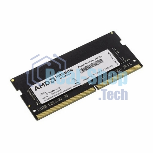 Оперативная память AMD Radeon R9, DDR4, 4GB (1x4GB), 3200 MHz, CL22, без радиатора, SO-DIMM, OEM