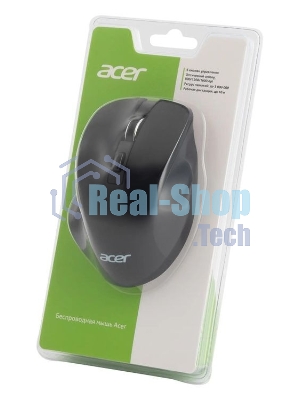 Мышь беспроводная Acer OMR140 черный, 1600 dpi, радиоканал, USB, кнопки - 6