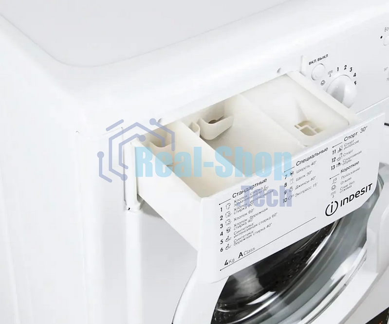 Стиральная машина Indesit IWUD 4085 белый, загрузка фронтальная 4 кг, 800 об/мин., класс: А