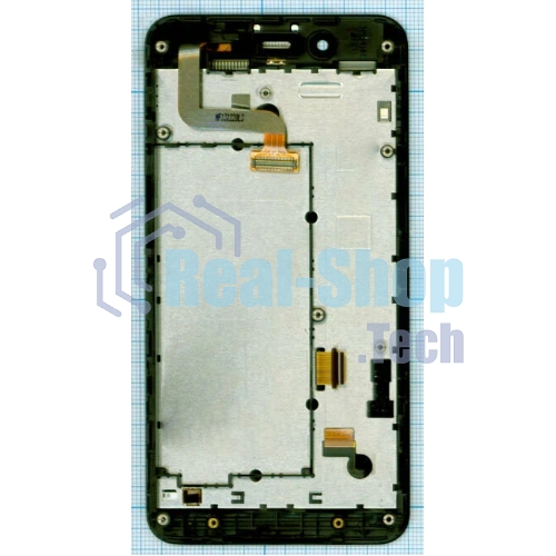 Дисплей для Asus PadFone mini 4.3, черный с рамкой