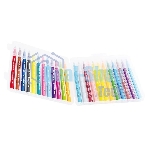 Фломастеры Deli EC10324 Color Emotion кисть, смываемые, 24 цвета, пластиковый пенал (24шт)