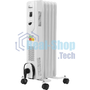 Обогреватель масляный Ballu Comfort BOH/CM-05WDN 1000 (5 секций) белый, 1000 Вт, 15 м2, термостат