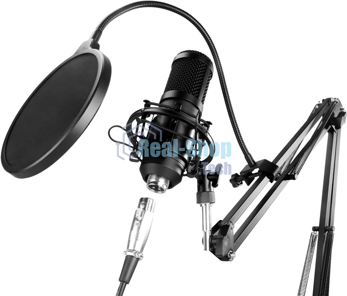 Микрофон проводной Оклик SM-600G 2.5м черный