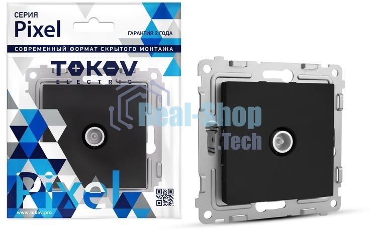 Коннектор TV TOKOV ELECTRIC СП Pixel механизм карбон