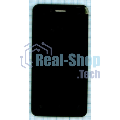 Дисплей для Asus PadFone mini 4.3, черный с рамкой