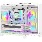 Компьютерный корпус AeroCool/Formula Crystal Z9ML Floe белый без БП mATX 4x120мм 2xUSB 3.0 1xUSB3.1 audio bott PSU
