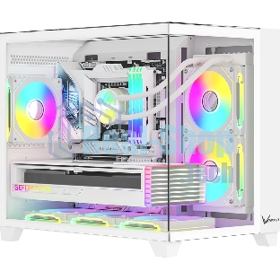 Компьютерный корпус AeroCool/Formula Crystal Z9ML Floe белый без БП mATX 4x120мм 2xUSB 3.0 1xUSB3.1 audio bott PSU