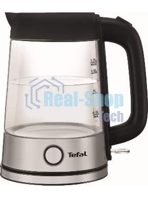 Электрочайник Tefal KI750D30 серебристый, 1.7 л, 2400 Вт, скрытый нагревательный элемент