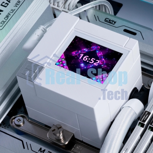 Система жидкостного охлаждения Thermalright Core Matrix 240 Vision (240мм, LED, White, ARGB/Fans: 2x120мм, 68.9CFM, 28.2dBA, 2000RPM/Pump height 64.4мм, Rad thickness 27мм/S: 1700, 1200, 1851, 115X, AM5, AM4)