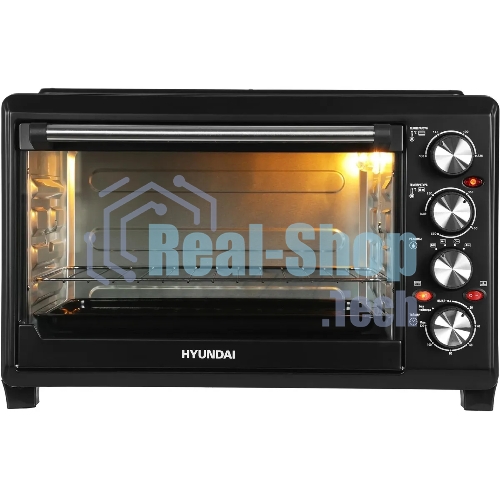 Мини-печь Hyundai MIO-HY086 38 л, 1600 Вт, черный