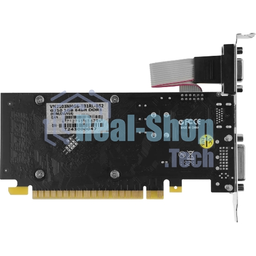 Видеокарта Biostar PCI-E G210-1Gb D3 LP NVIDIA GeForce 210 1Gb 64bit DDR3 589/1333 DVIx1 HDMIx1 CRTx1 Ret low profile