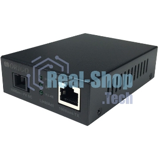 Медиаконвертер Origo WDM, 1000Base-T/1000Base-LX (SC), Tx:1310 нм, Rx:1550 нм, одномод, до 20 км