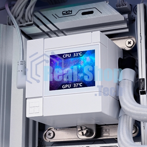 Система жидкостного охлаждения Thermalright Core Matrix 240 Vision (240мм, LED, White, ARGB/Fans: 2x120мм, 68.9CFM, 28.2dBA, 2000RPM/Pump height 64.4мм, Rad thickness 27мм/S: 1700, 1200, 1851, 115X, AM5, AM4)