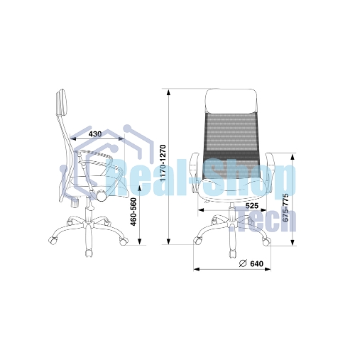 Кресло Бюрократ KB-6N/SL/B/TW-11 TW-01 TW-11 черный, сетка