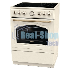 Плита электрическая Gorenje GECS6B70CLI бежевая, конфорок 4 электрических, духовка 71 л, 60 см x 85 см x 60 см