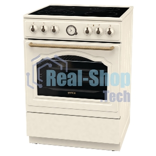 Плита электрическая Gorenje GECS6B70CLI бежевая, конфорок 4 электрических, духовка 71 л, 60 см x 85 см x 60 см