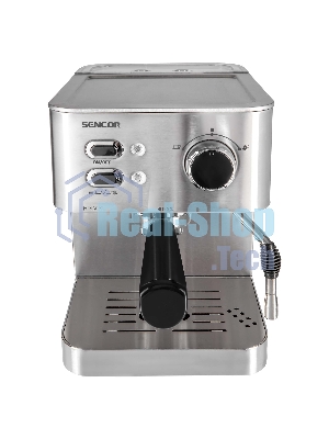 Кофеварка рожковая Sencor SES 4010SS серый, исп. кофе - молотый, 1.5 л, 1050 Вт, 15 бар