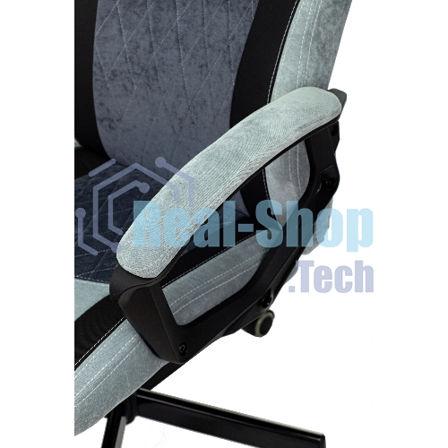 Кресло Бюрократ VIKING 6 KNIGHT BL FABRIC синий, ткань, 120 кг, механизм качания