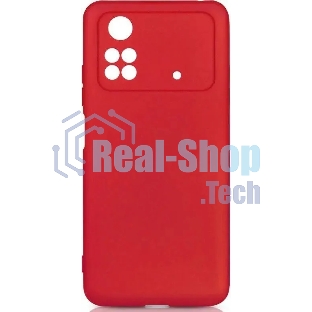 Чехол (клип-кейс) DF poCase-03 для Poco M4 Pro (4G) красный