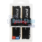Оперативная память Kingston Fury Beast, DDR5, 32Gb (2x16Gb), 6400MHz, CL32, DIMM, с радиатором, черный
