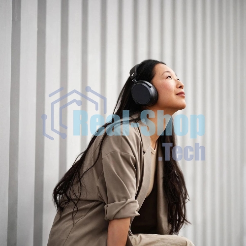 Беспроводные/проводные наушники Sennheiser Momentum 4 Wireless черный, полноразмерные, Bluetooth + Jack 3.5 мм, активное шумоподавление, до 60 ч