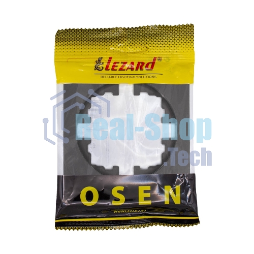 Рамка 1-м OSEN горизонт. квадрат черный бархат LEZARD 743-4200-146