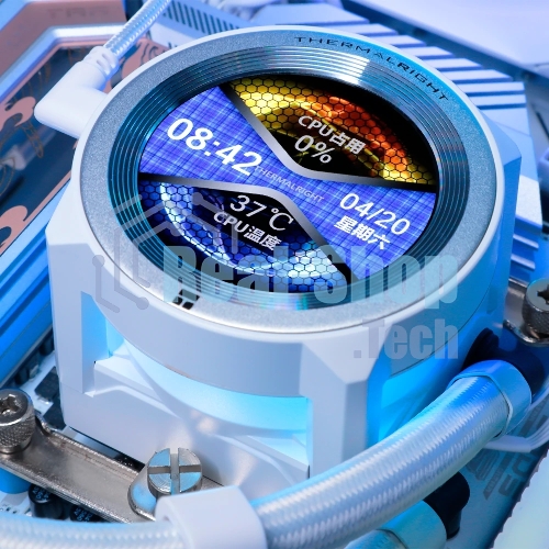 Система жидкостного охлаждения Thermalright Core Vision 360 (360mm, LED, White, ARGB/Fans: 3x120mm, 72.37CFM, 27.7dBA, 2000RPM/Pump height 66mm, Rad thickness 27mm/S: 1700, 1200, 1851, 115X, 2011, 2066, AM5, AM4)