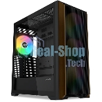 Корпус SAMA Z60, Midi-Tower, чёрный, 4 x 140 мм