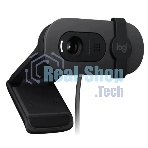 Веб-камера Logitech Brio 90 1920x1080, 30 кадр/с, USB Type-A, микрофон, крепление на мониторе