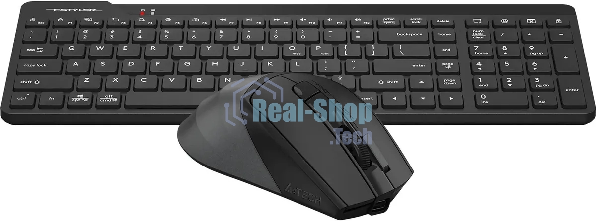 Комплект клавиатура+мышь A4Tech FG2400 Air2 беспроводной, USB, 2000 DPI, чёрный