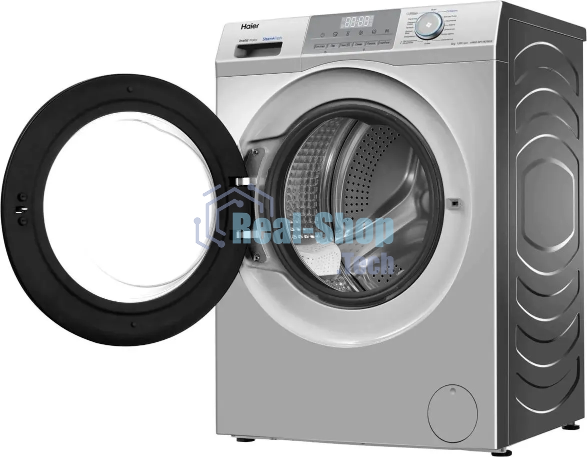 Стиральная машина Haier HW60-BP12929BSE серебристый загр. фронтальная макс.: 6 кг 1200об/мин класс: А+++
